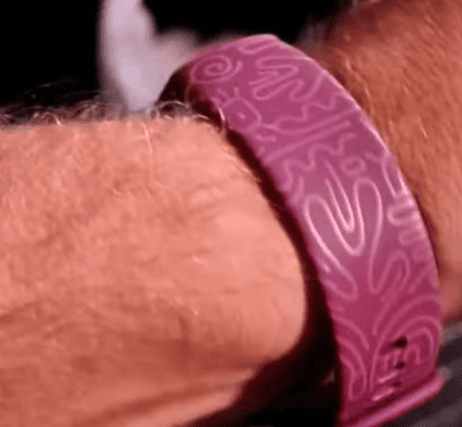 laser marked Silicone watch band