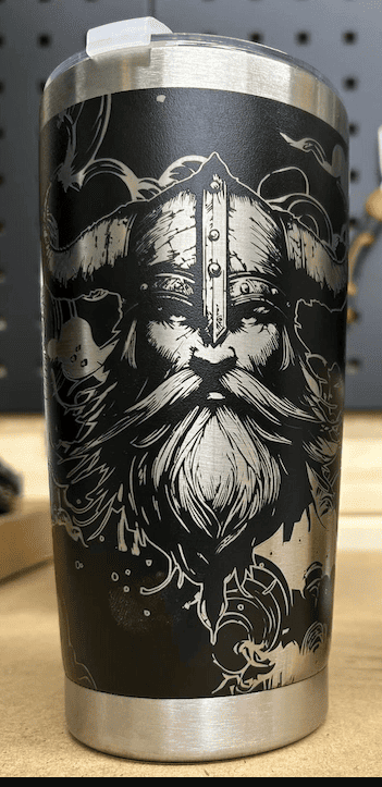 co2 laser engrave tumbler