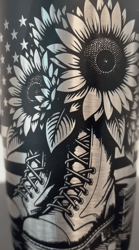 fiber laser engrave tumbler