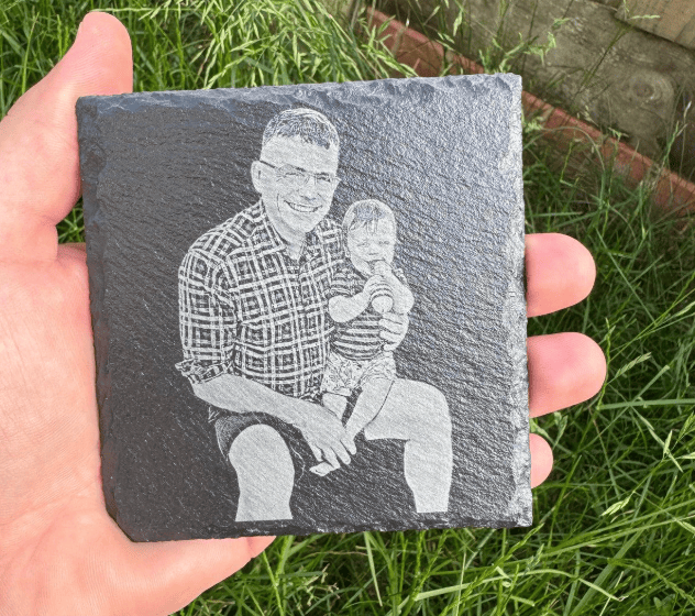 fiber laser engrave slate