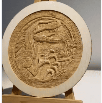 lightburn wood relief laser engraving