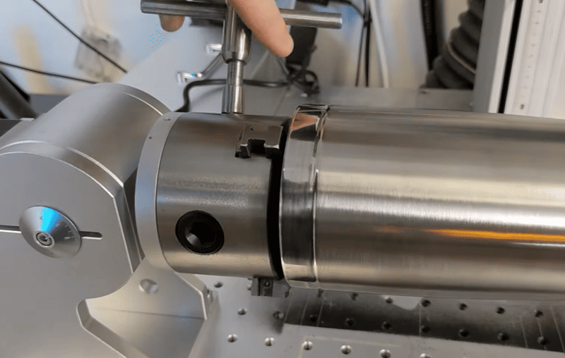 Install the Workpiece on Rotary