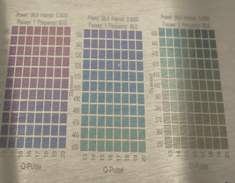 fiber laser color engraving