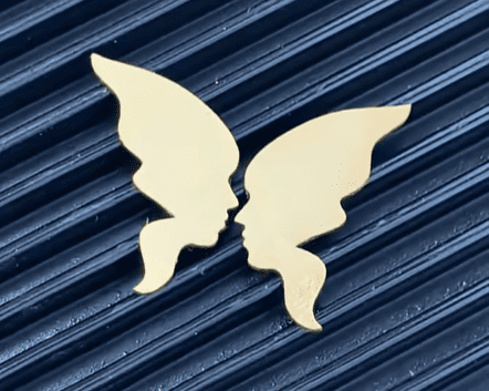 UV laser cut metal