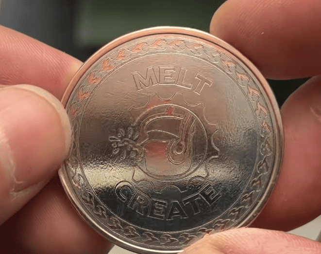 uv laser engrave coin