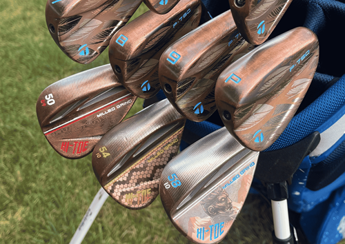 laser engraved golf clubhead