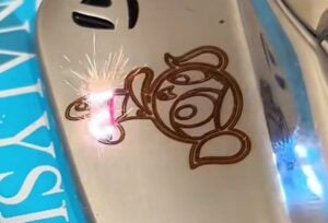 fiber laser engraving golf club