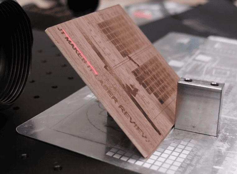 laser engrave on a slope