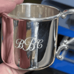 ComMarker B6 MOPA fiber laser engraved silver cup