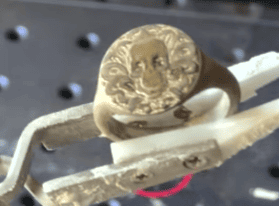 deep laser engrave on silver