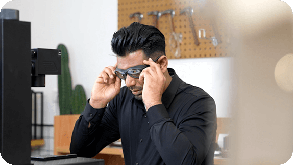 using laser engraver safety glass