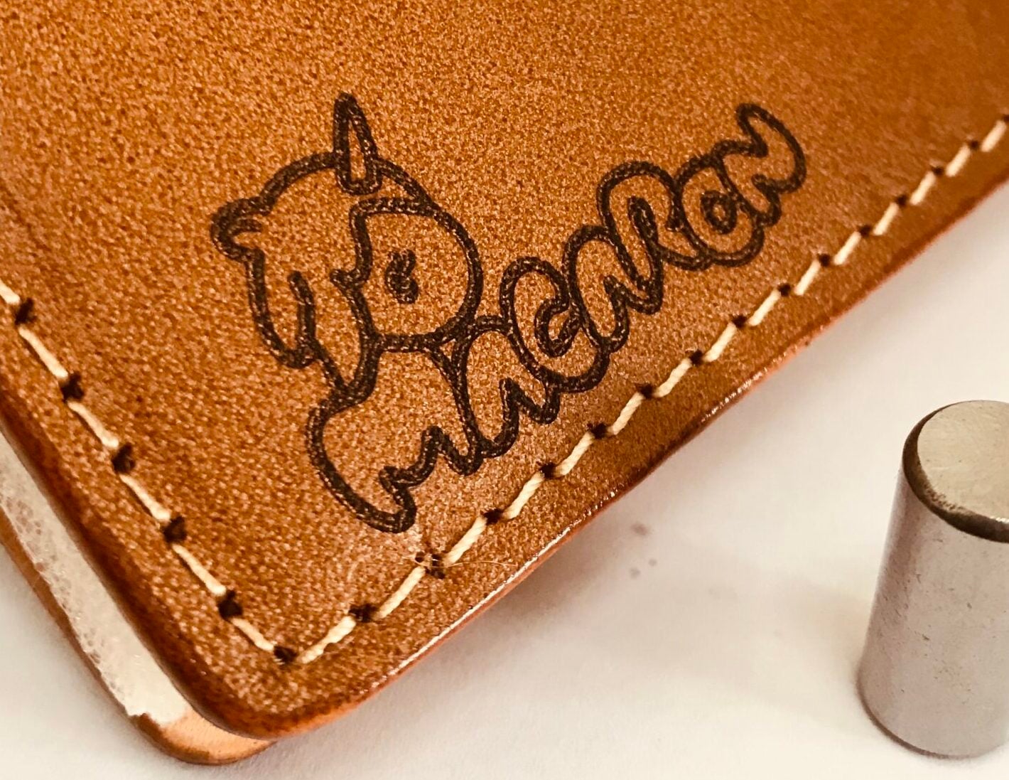 laser engraved leather