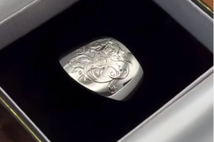 laser engraved metal nail