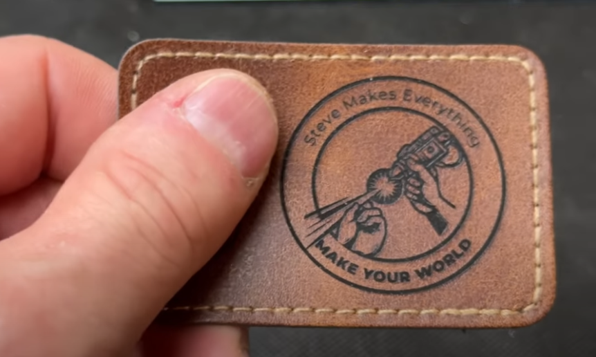 fiber laser engrave leather