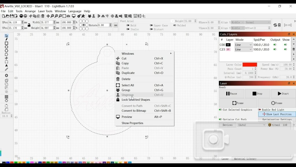 import design for metal engraving with fiber laser engraver to make earrings