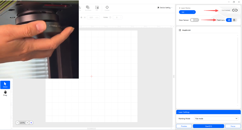 Prepare laser engrave machine