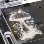 20w fiber laser engrave metal business card