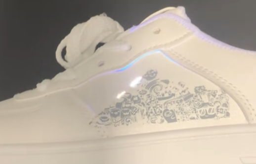 ComMarker Omni X laser engraving sneakers