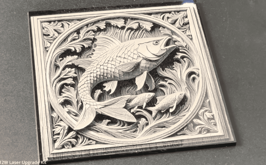 16k HD photo UV laser engraved on acrylic coaster