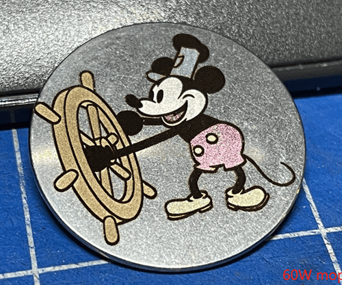 Color enrgaving metal with fiber laser engraver