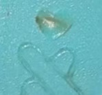 Melted and damaged ABS keycap from diode laser engraving