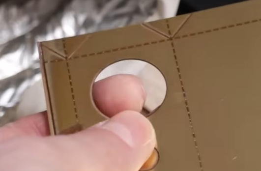 fiber laser cutting brass for motorcycle shim on desktop machine