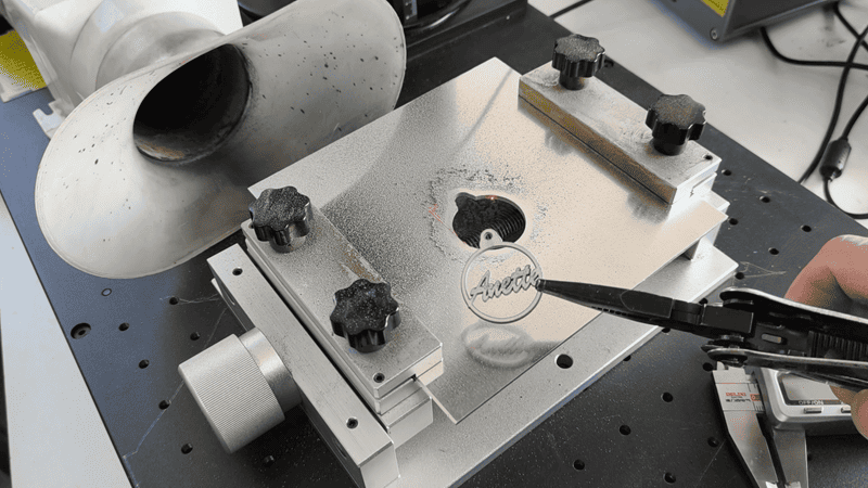 fiber laser engraver cut metal earrings