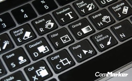 ComMarker B4 fiber laser engraved laptop keyboard