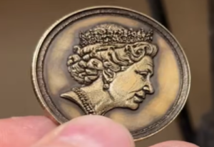 laser engrave coin