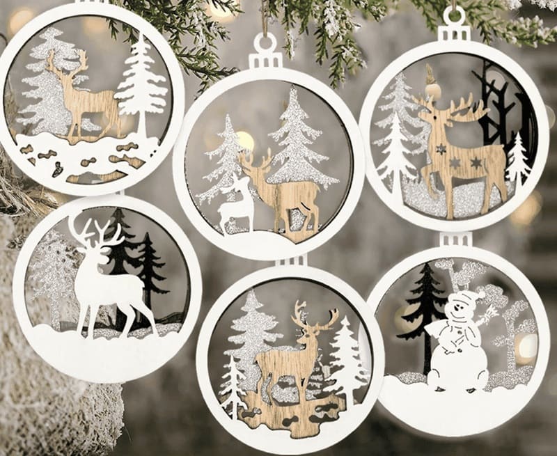 laser engraved wood decor