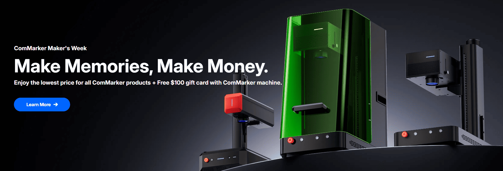 ComMarker fiber laser engraver and UV laser engraver