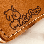 UV laser engrave leather notebook cover