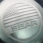 motorcycle fuel tank cap with 3D laser engraved design