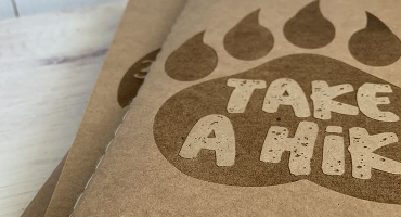 Animal theme personalized notebooks made with ComMarker Omni X UV laser engraving paper