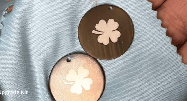 Metal labels with laser marked company logo