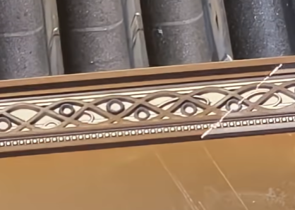 relief engraving on brass with fiber laser engraver for ring