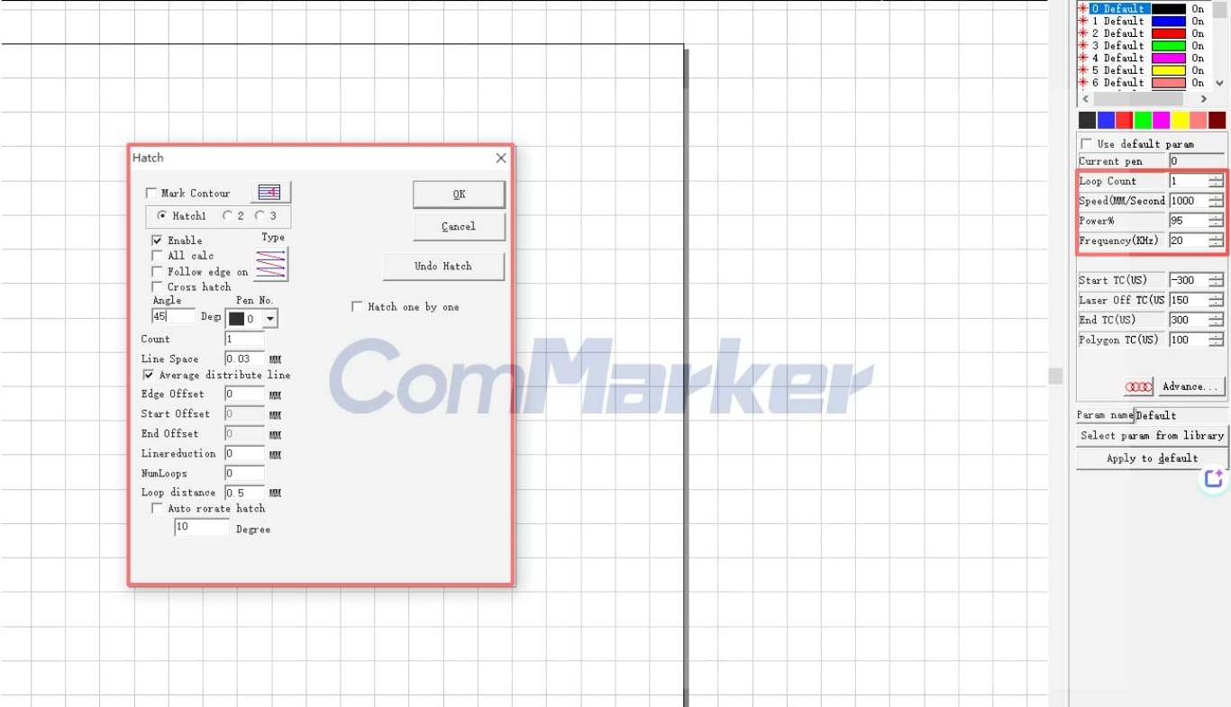 Laser engraving software settings for metal rust cleaning with fiber laser machine