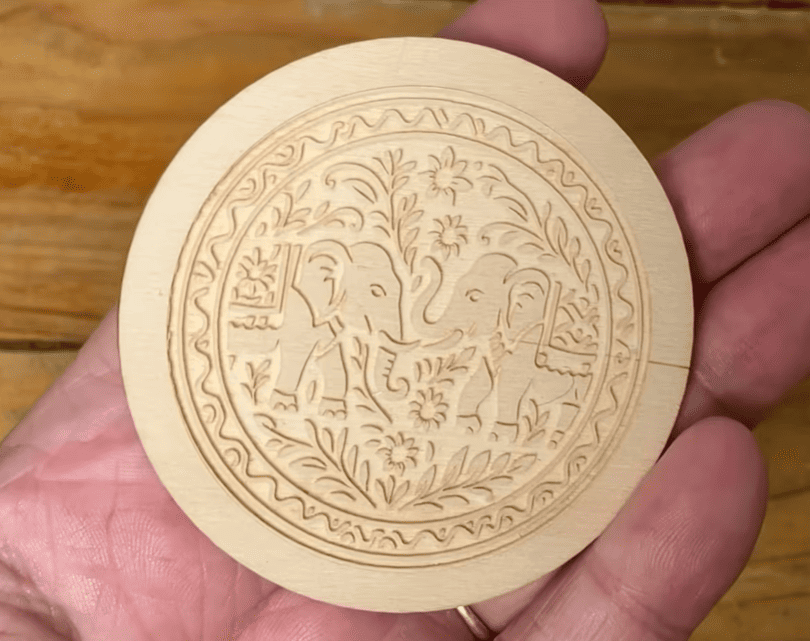 check laser engraving result