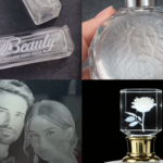 different designs of perfume bottles UV laser engraver can offer