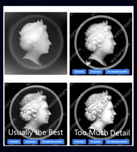 How to pick a depth map