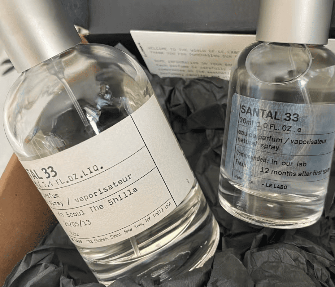 label perfume bottle