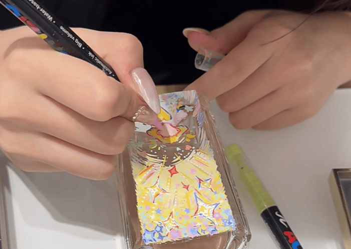 paint perfume bottle