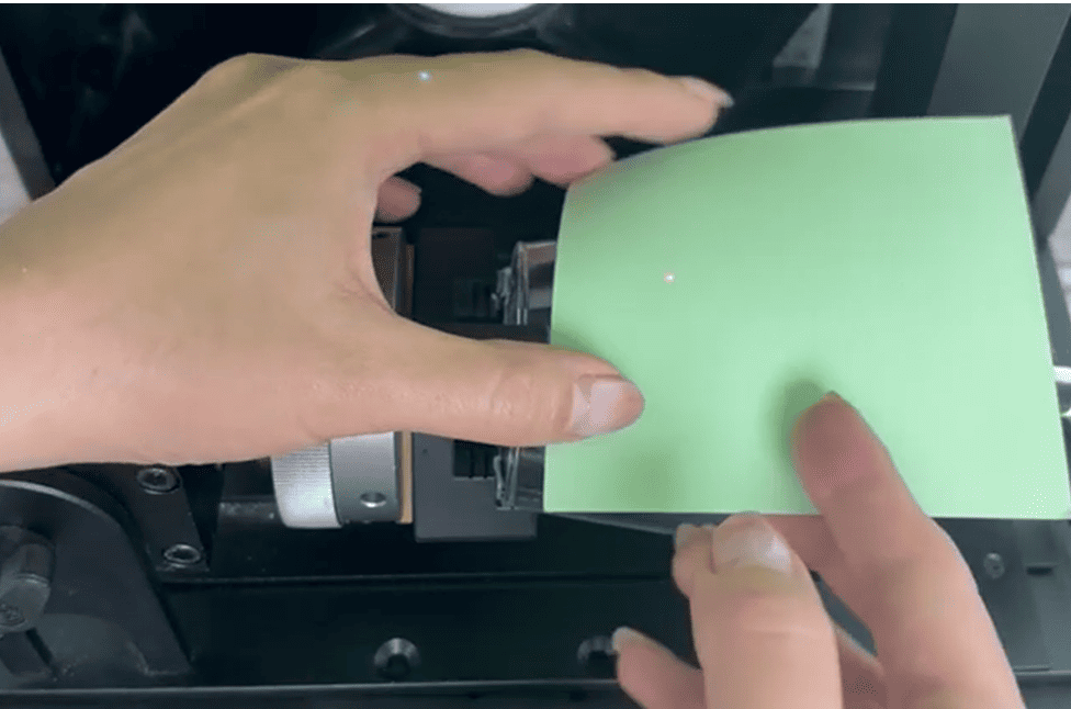 Preparation for using rotary to engrave glass bottles with a UV laser