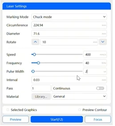 12w UV laser engraver glass engraving setting