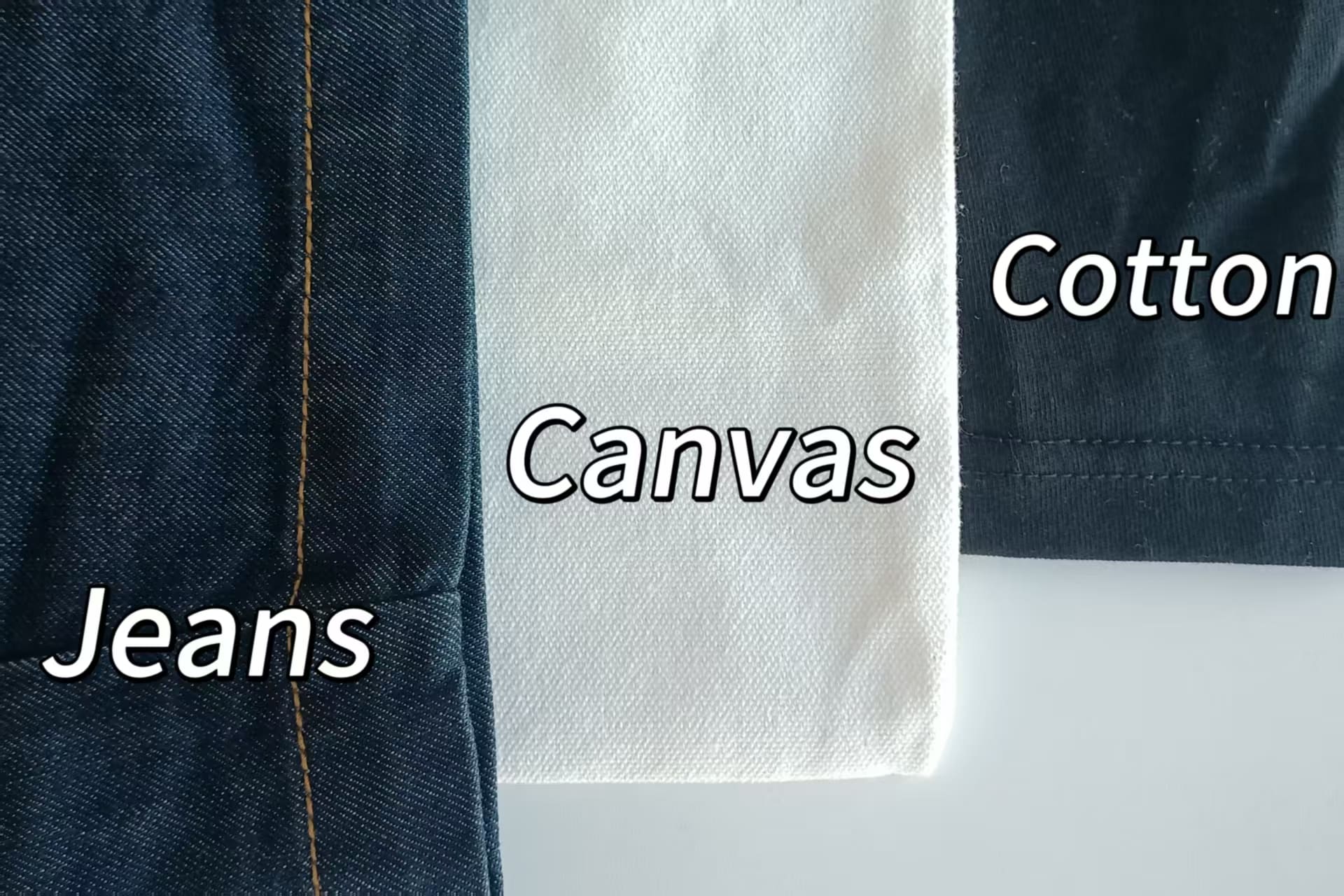 Cotton Jeans and Canvas for laser engraving fabrics