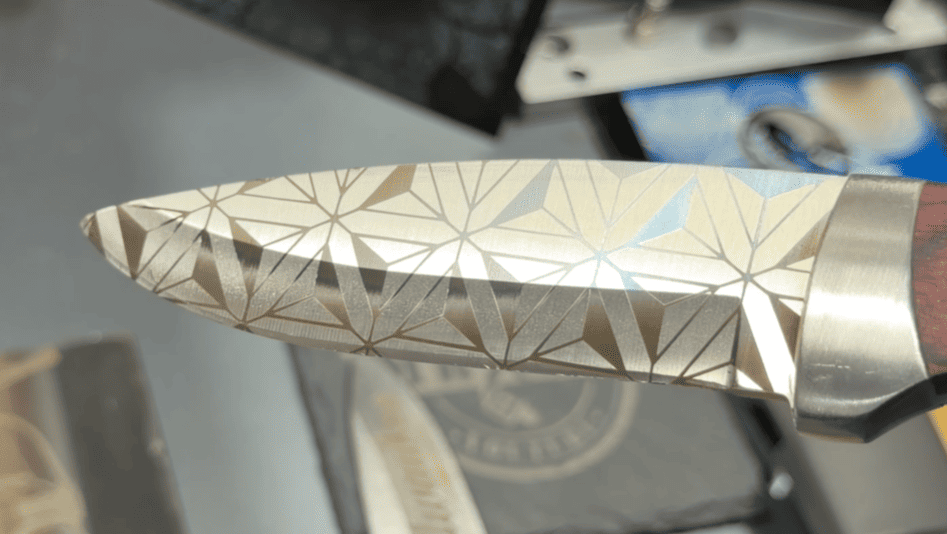 laser engraved knife