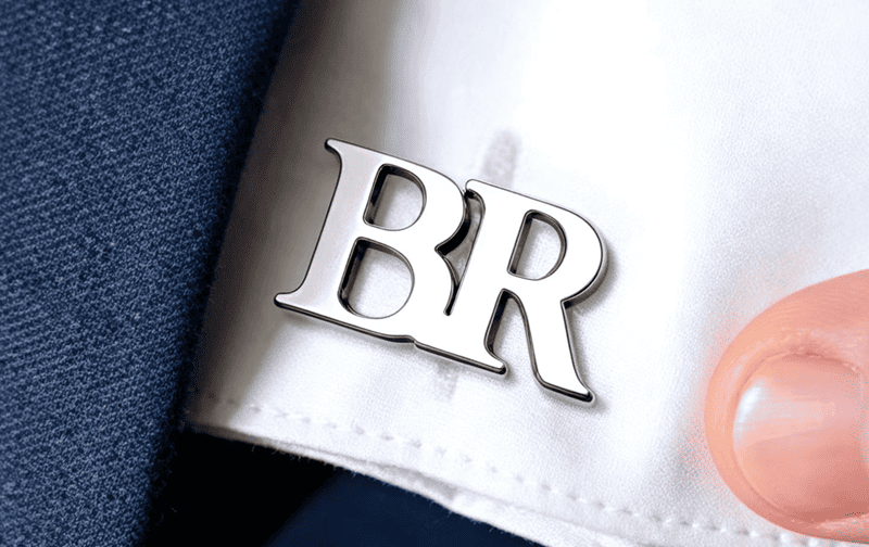 custom initial cufflink