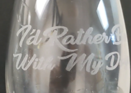 CO2 laser engrave glass