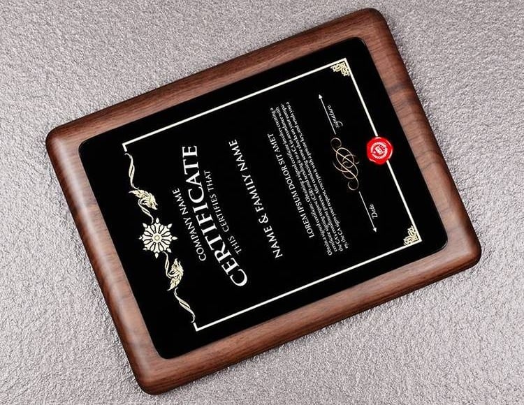 laser engrave acrylic plaque