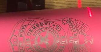 CO2 laser engrave tumbler